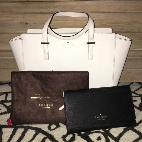 kate spade Handbags - kate spade ♠️ medium purse (Hayden) white